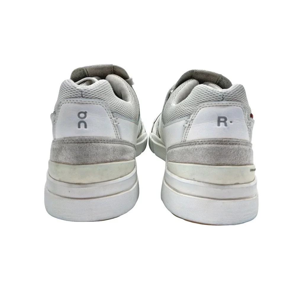 On THE ROGER Clubhouse Shoes Mens Size 13 White Leather Tennis Sneakers 48.99144